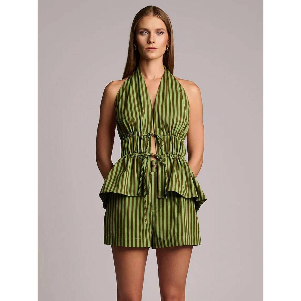 NEW HEVRON remi shorts in green